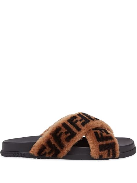 fendi motif slides|Fendi.